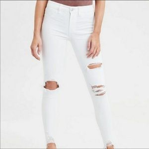 American Eagle NE(X)T level stretch white jeans